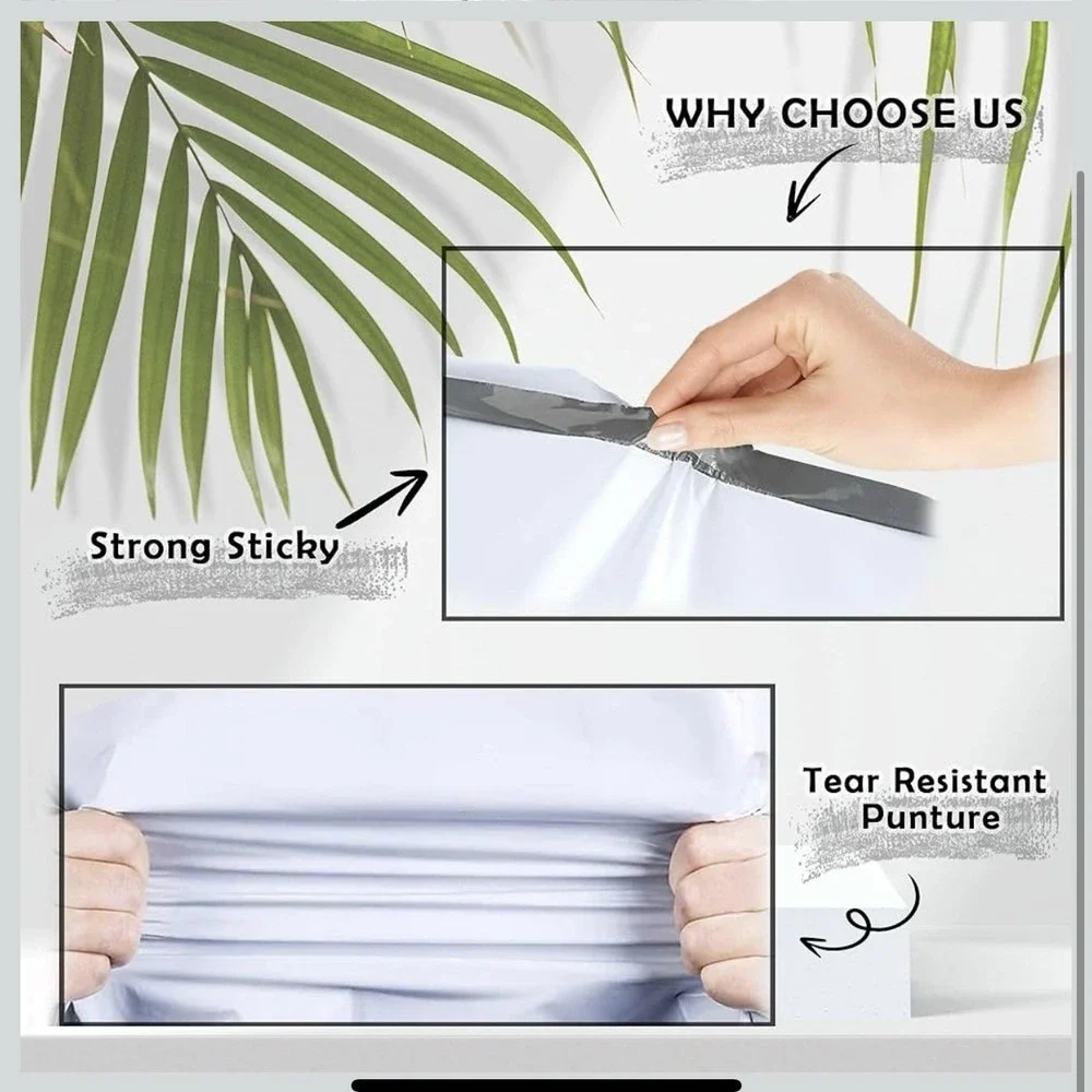 6x9 Poly Mailer Envelopes 100 Pack Shipping Bags with Self Adhesive, Waterproof